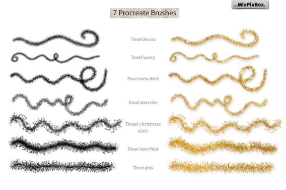 Tinsel Procreate Brushes (Ipad version)