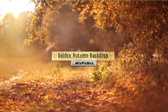 Golden Autumn Backdrop
