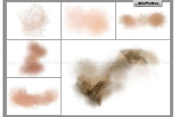 Dirt Explosion Photo Overlays