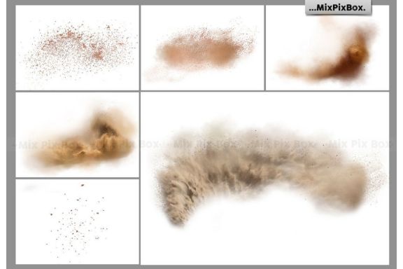 Dirt Explosion Photo Overlays
