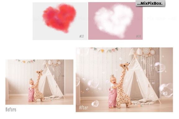 Blowing Kisses Photo Overlays