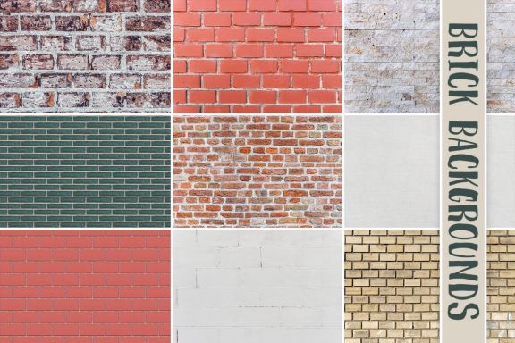100 Brick Wall Backgrounds Pack