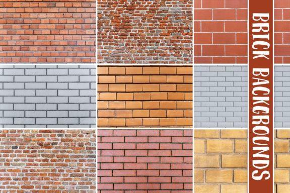 100 Brick Wall Backgrounds Pack