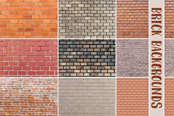 100 Brick Wall Backgrounds Pack