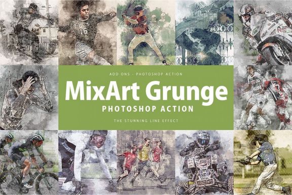 Mixart Grunge Photoshop Action