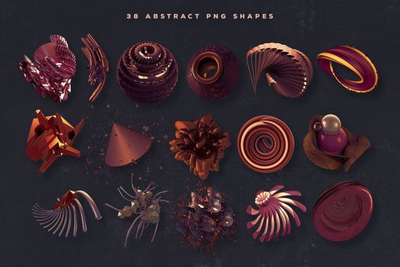 Free 3D Abstract Shapes 16