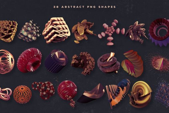Free 3D Abstract Shapes 16
