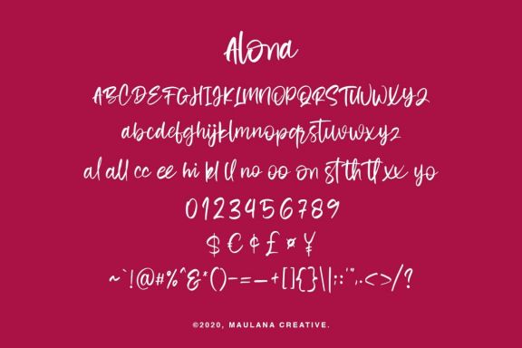Alona - Handwritten Font