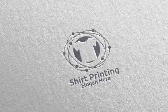 Bubble T shirt Printing Company Logo Design 73