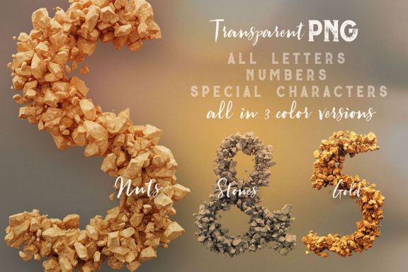 Nutty Nuts - 3D Lettering