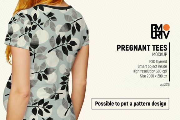Pregnant Tees Mock-Up
