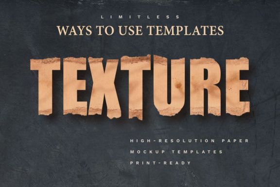 Vintage Paper PSD Mockup Set