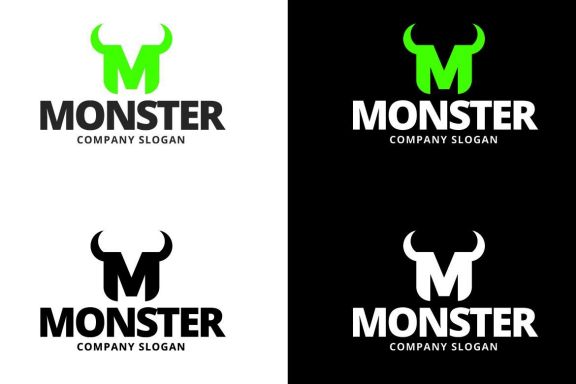 Monster Letter M Logo