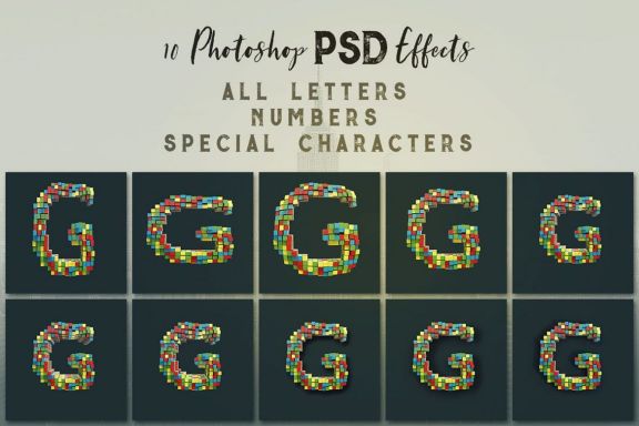 Color Cubes - 3D Lettering