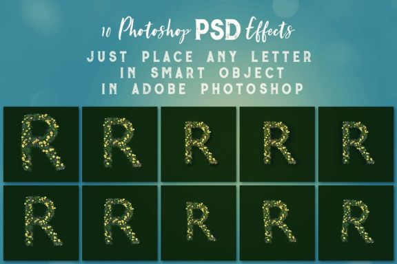 Summer Flower - 3D Lettering
