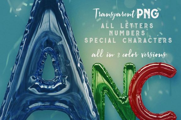 Foil Balloon - 3D Lettering