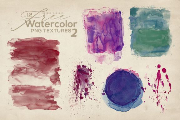 12 Free Abstract Watercolor Textures 2