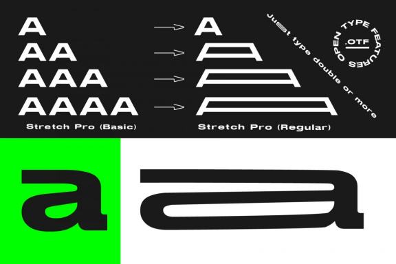 Stretch Font - Futuristic Typeface