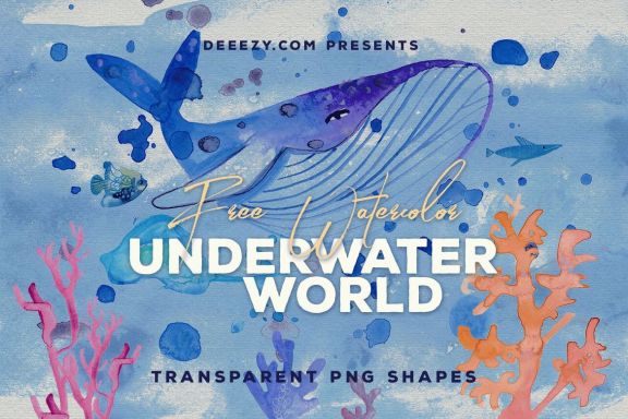 Free Watercolor Underwater World