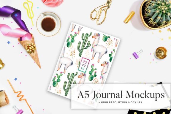 Girly Planner Mockups (16 in 1)