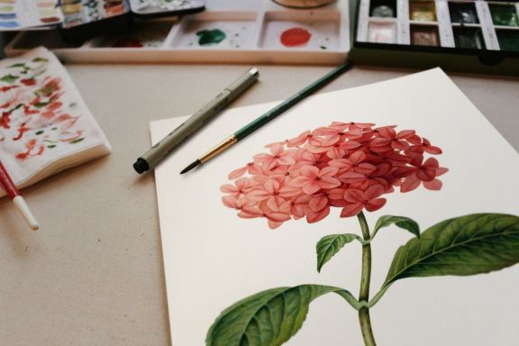Watercolor Sketch Mockup