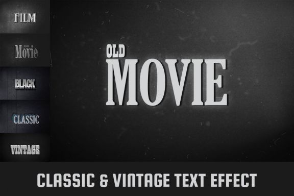 Classic & Vintage Text Effect - Movie Titles