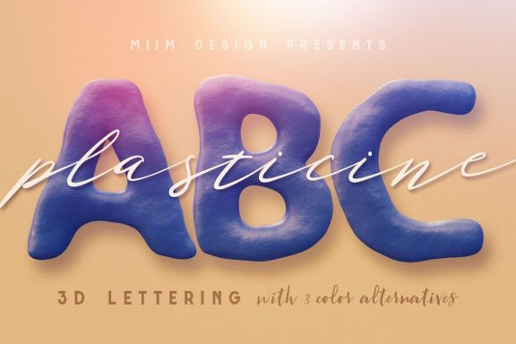 Plasticine – 3D Lettering
