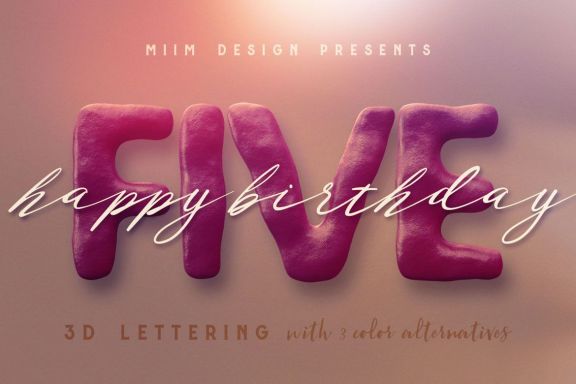 Plasticine – 3D Lettering