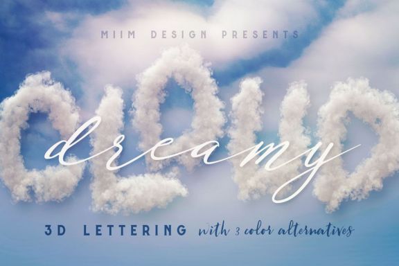 Clouds – 3D Lettering