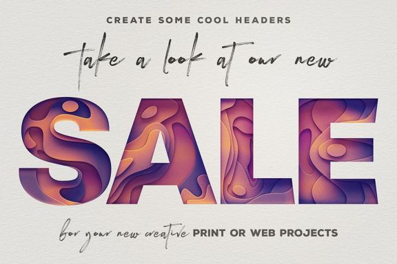 Color Paper – 3D Lettering