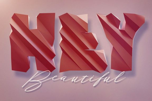 Geometric Fun – 3D Lettering