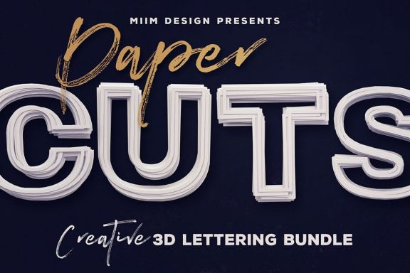 Paper Cut – 3D Lettering