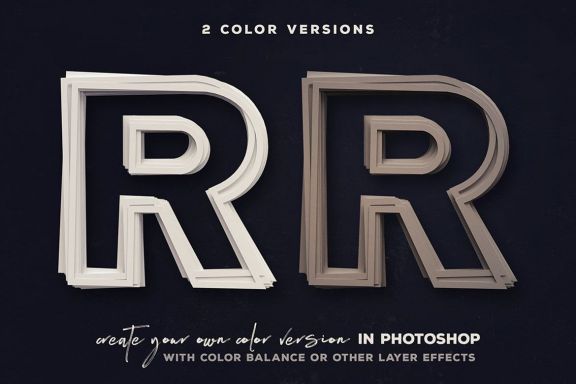 Paper Cut – 3D Lettering