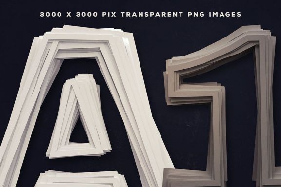 Paper Cut – 3D Lettering