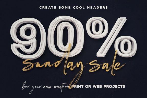 Paper Cut – 3D Lettering