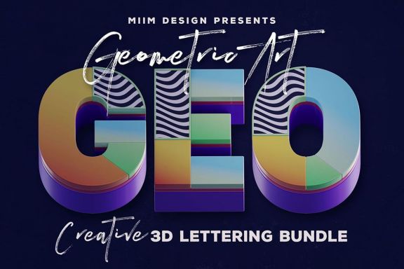 Geometric Art – 3D Lettering