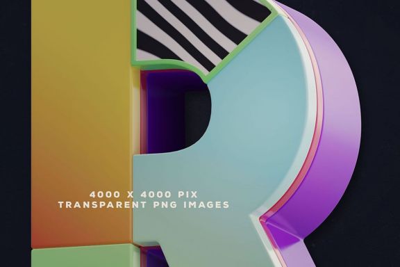 Geometric Art – 3D Lettering