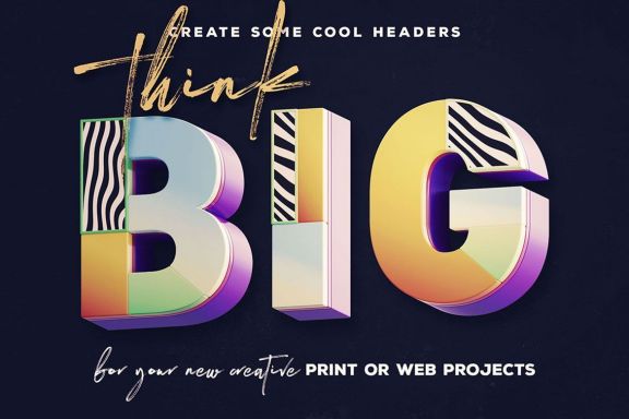 Geometric Art – 3D Lettering