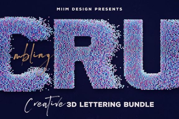 Crumbling – 3D Lettering