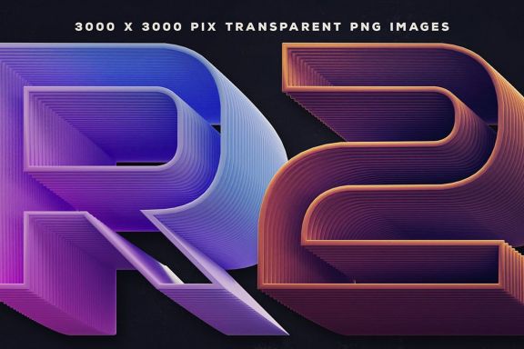 Ombre – 3D Lettering