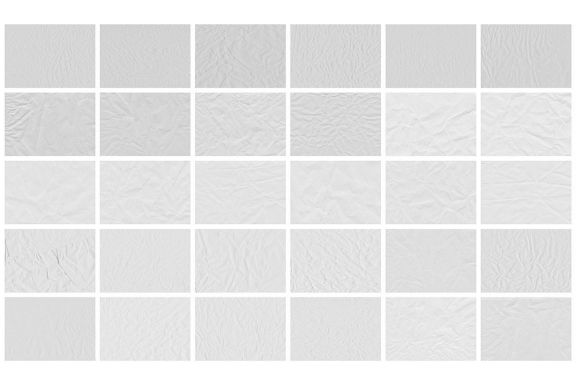 White Crumpled Paper Textures