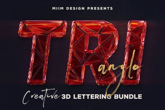 Trianglo- 3D Lettering