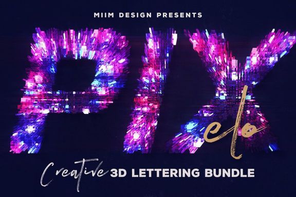 Pixelo – 3D Lettering