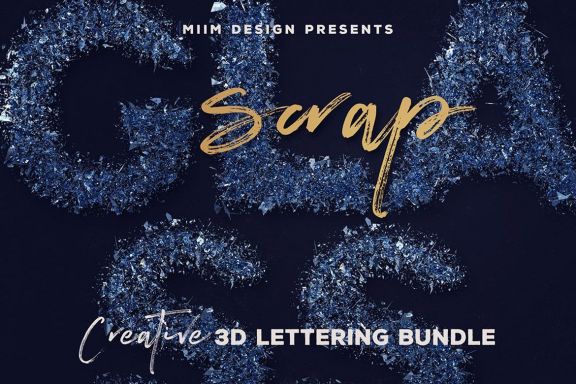Scrap Glass – 3D Lettering