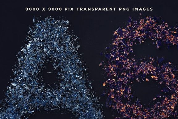 Scrap Glass – 3D Lettering