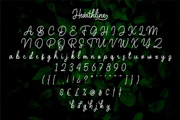 Hearthline Monoline Script