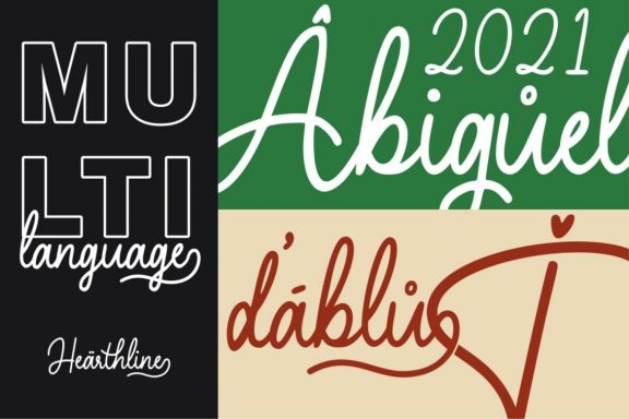 Hearthline Monoline Script