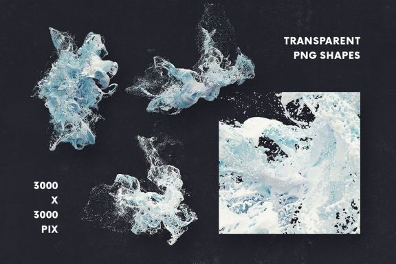 Amazing Splash PNG Shapes