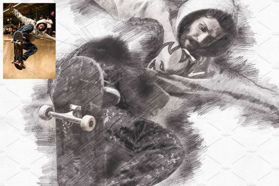Pencil Sketch Photoshop Action
