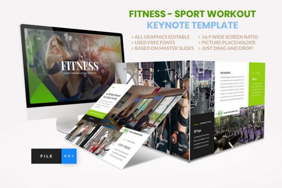 Sport - Fitness Business Workout Keynote Template